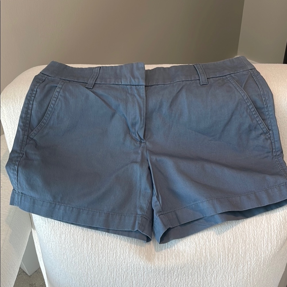J. Crew Blue Bermuda Shorts Classic Cotton Blend